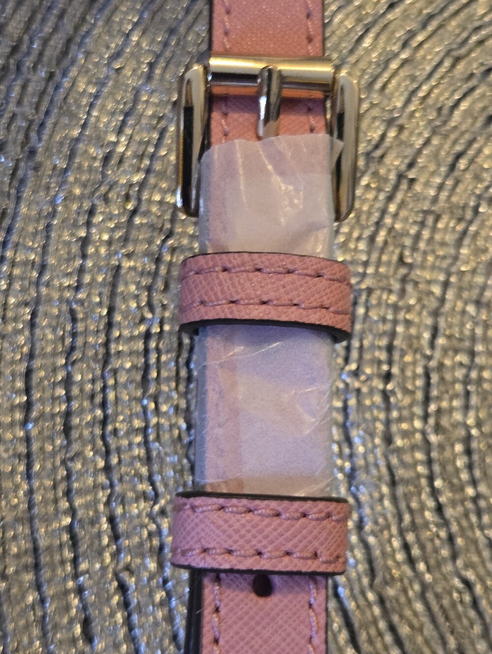 Michael Kors Pink Saffiano Leather Crossbody Purse Strap Gold Chain NWT​